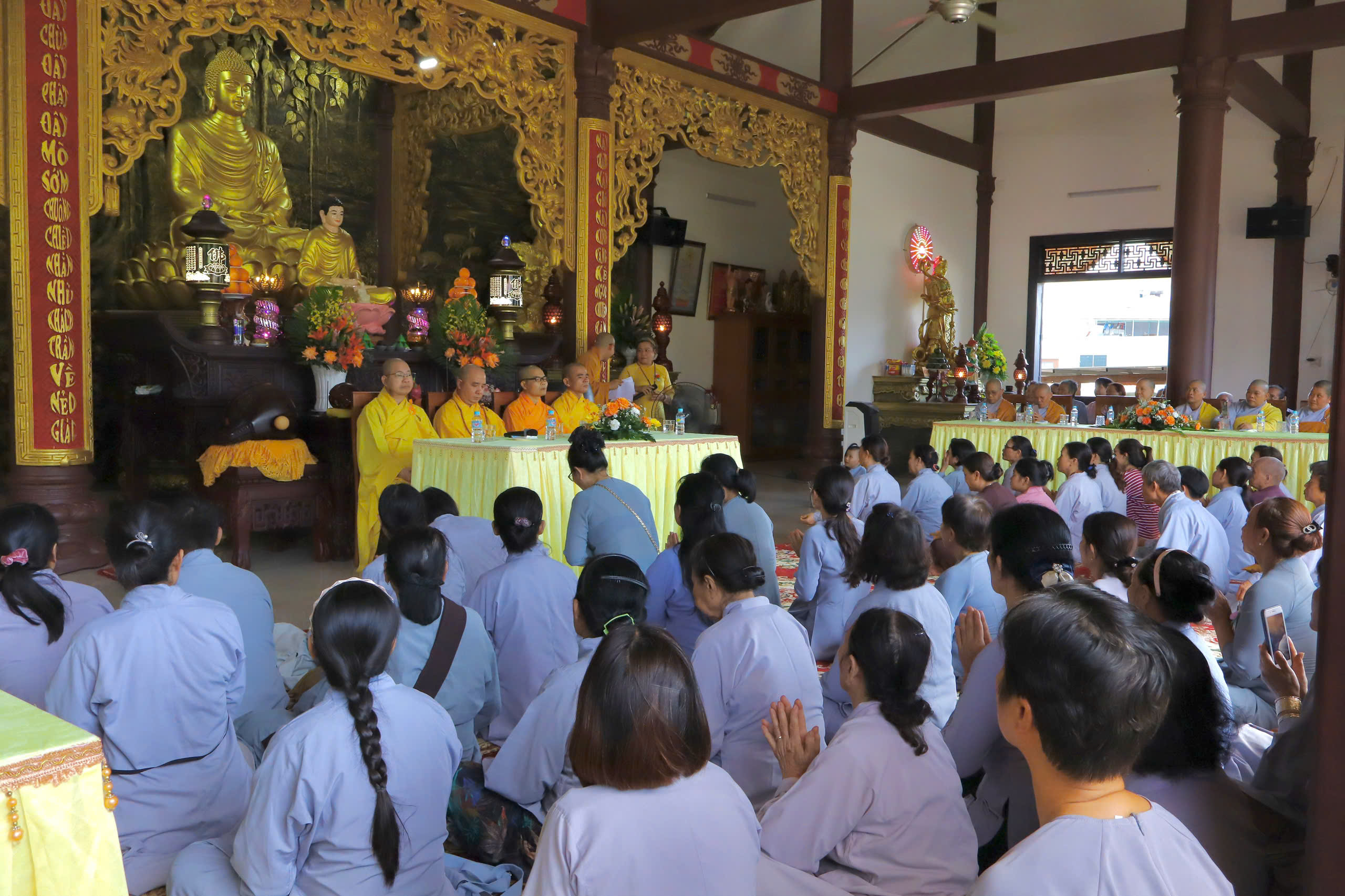 Quy Nhơn Nam: Chùa Nhân Quả tổ chức Lễ Vu lan Cài Bông hồng Phật lịch 2569